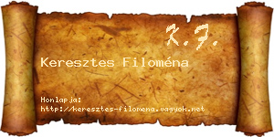 Keresztes Filoména névjegykártya